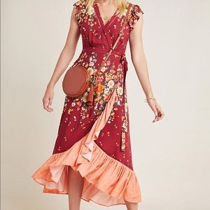 Farm Rio Anthropologie wrap dress